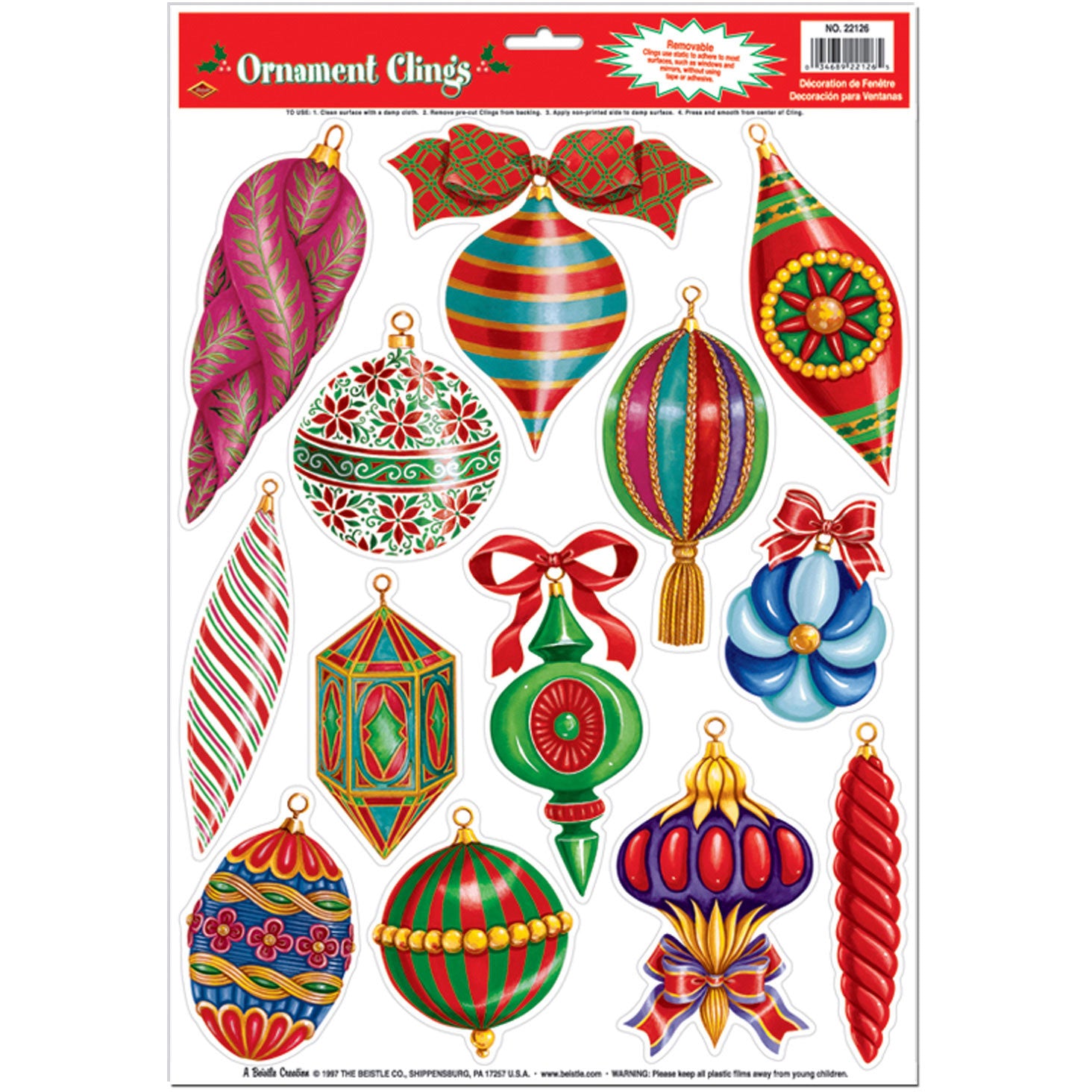 Christmas Ornament Clings