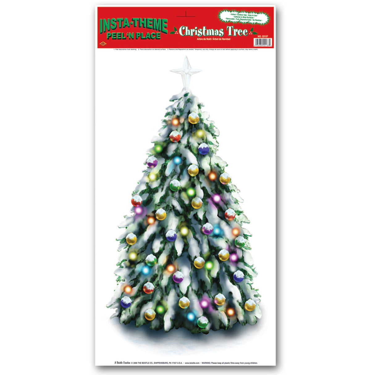 Christmas Tree Peel 'N Place