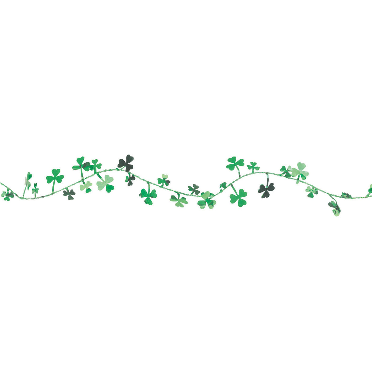 12' Wire Shamrock Garland