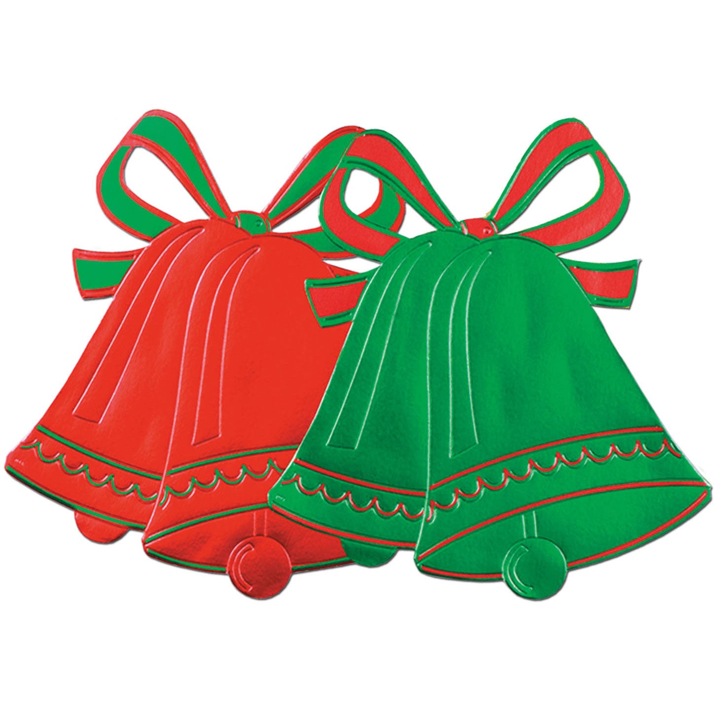 Foil Christmas Bell Silhouettes