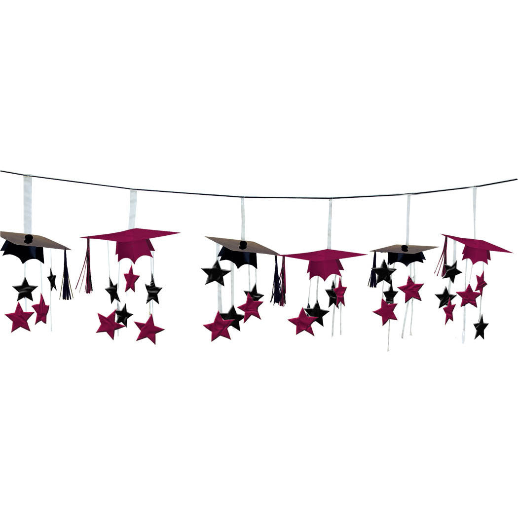 3-D Berry Graduation Cap Garland