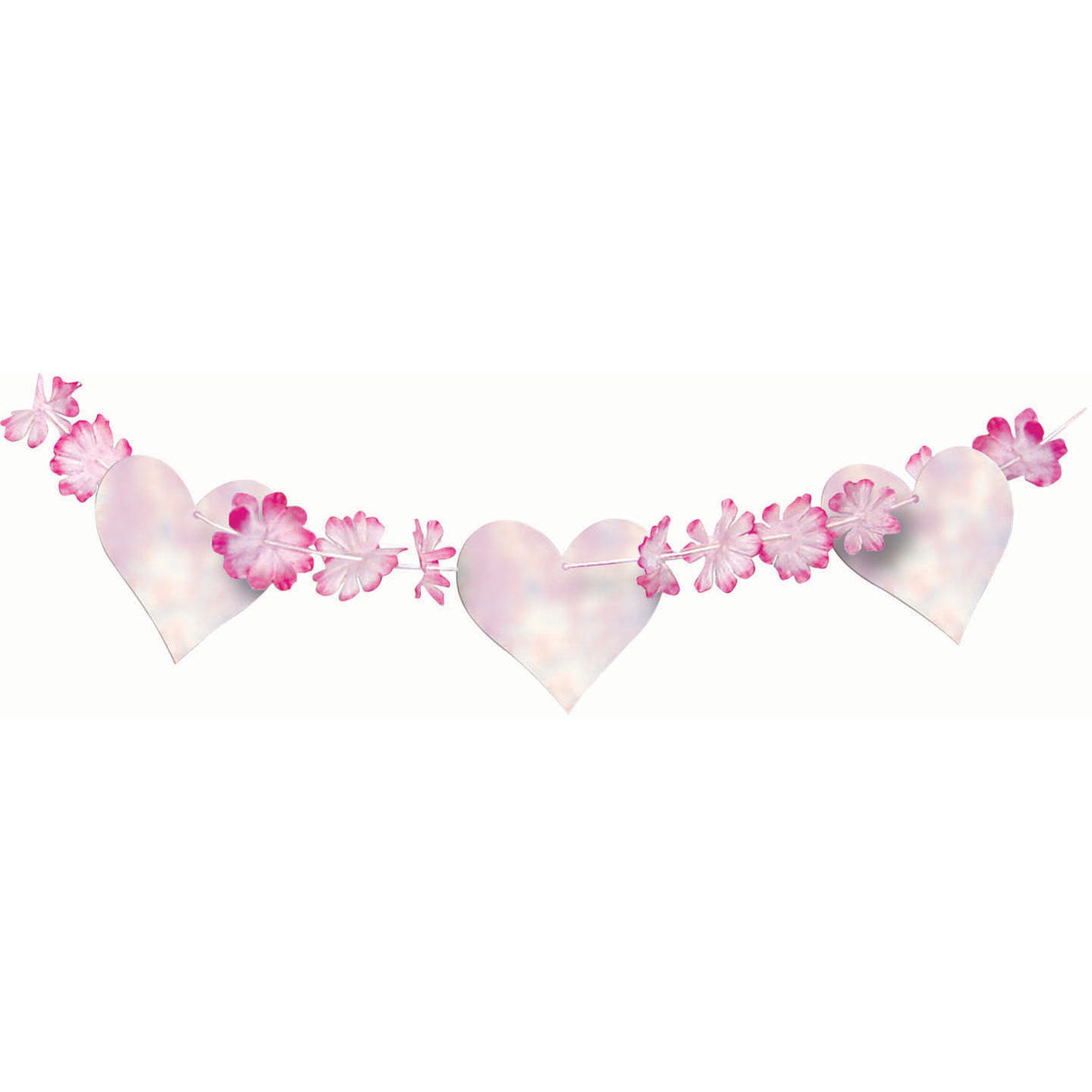 Flower Petal and Hearts Garland