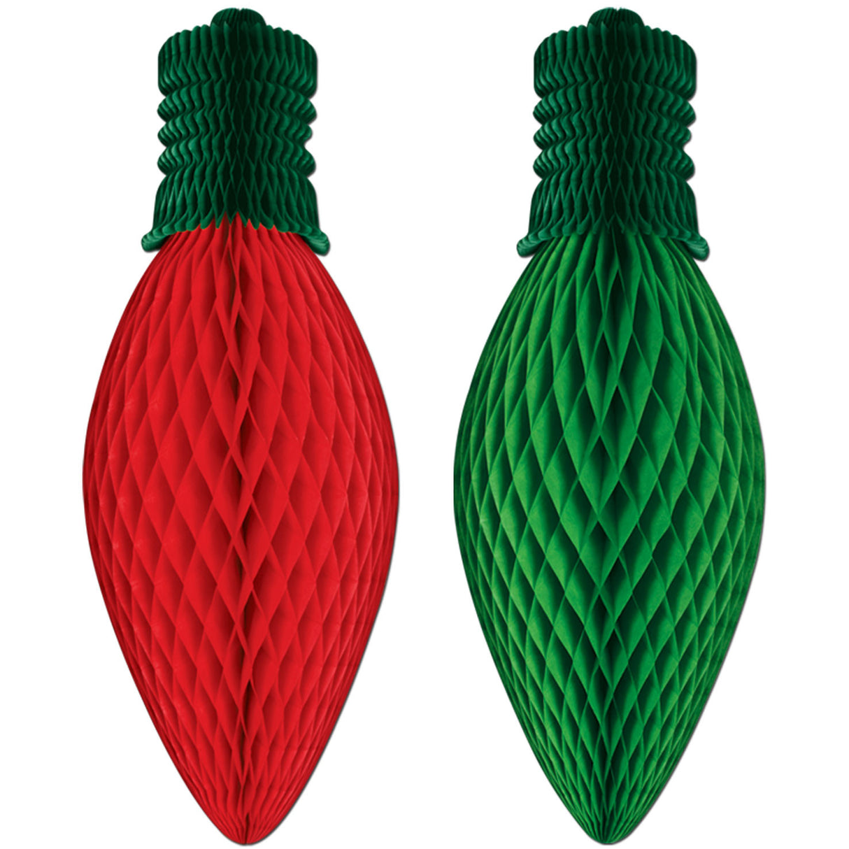 Tissue Christmas Light Bulbs