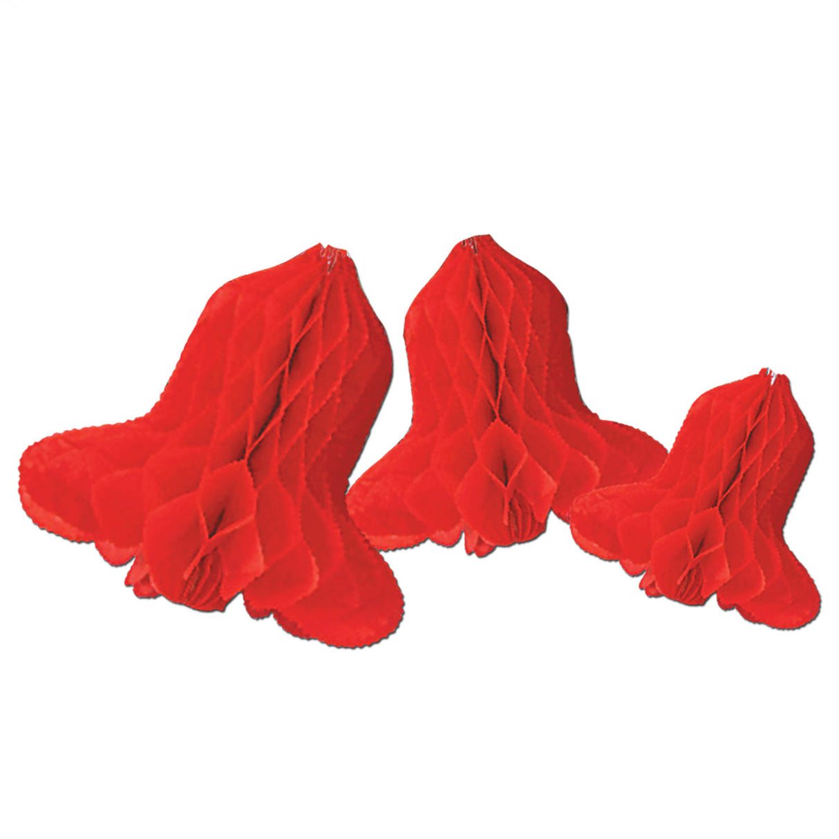 7" Red Tissue Bells