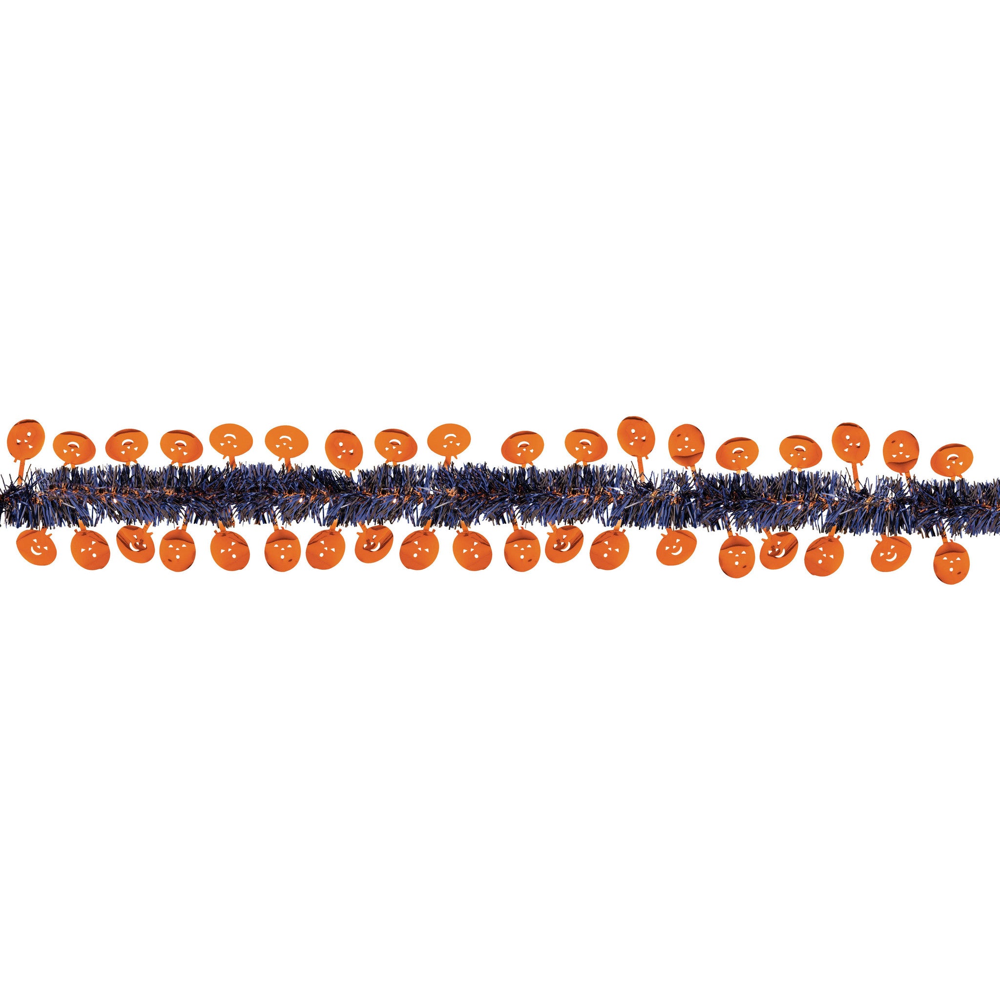 Fright Night Pumpkin Tinsel Garland