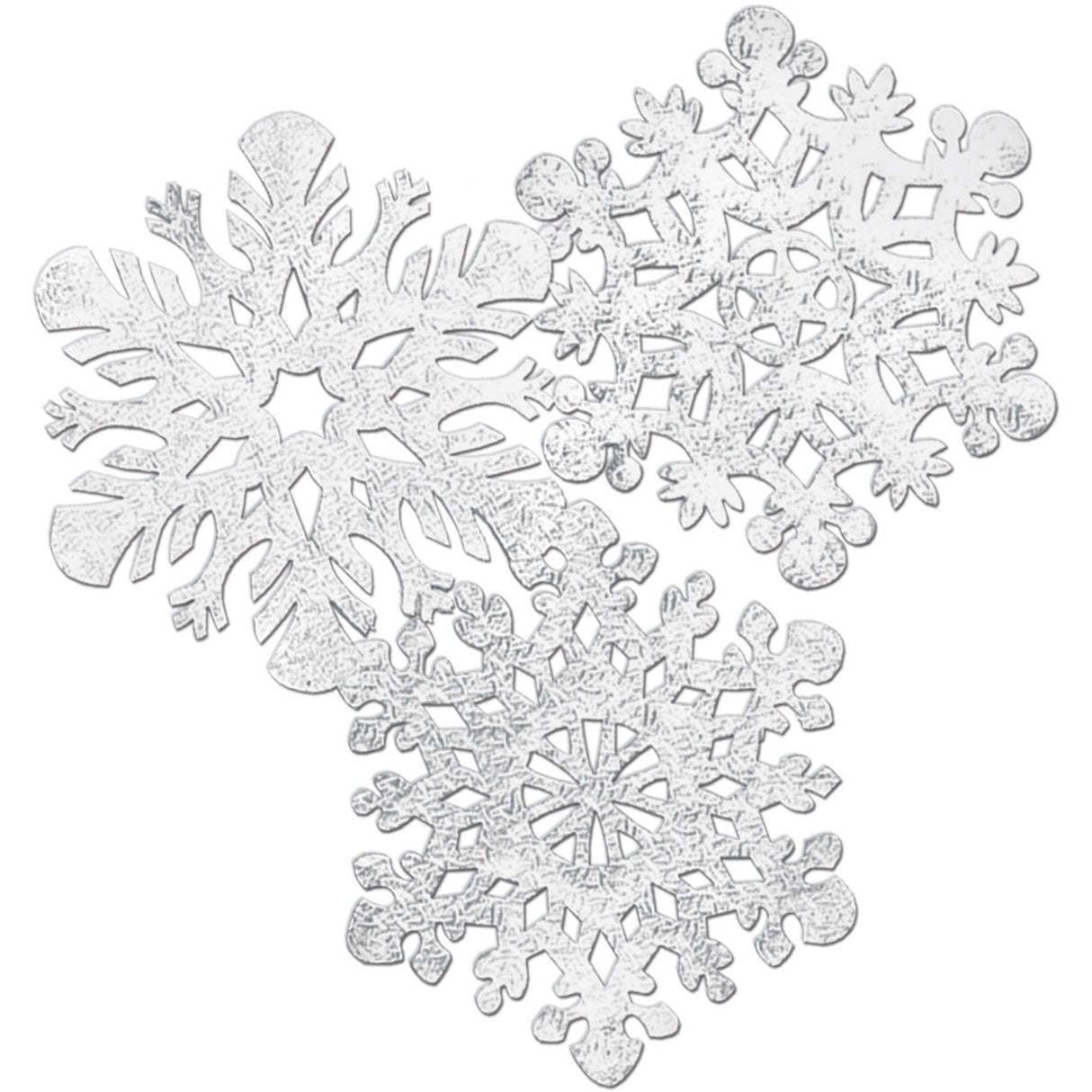 Foil Snowflake Cutouts
