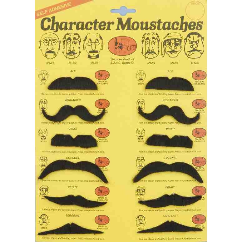 Moustache Character Card
