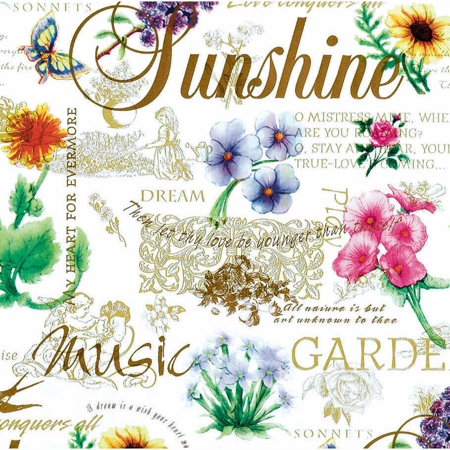 Classic Garden Gift Wrap Roll