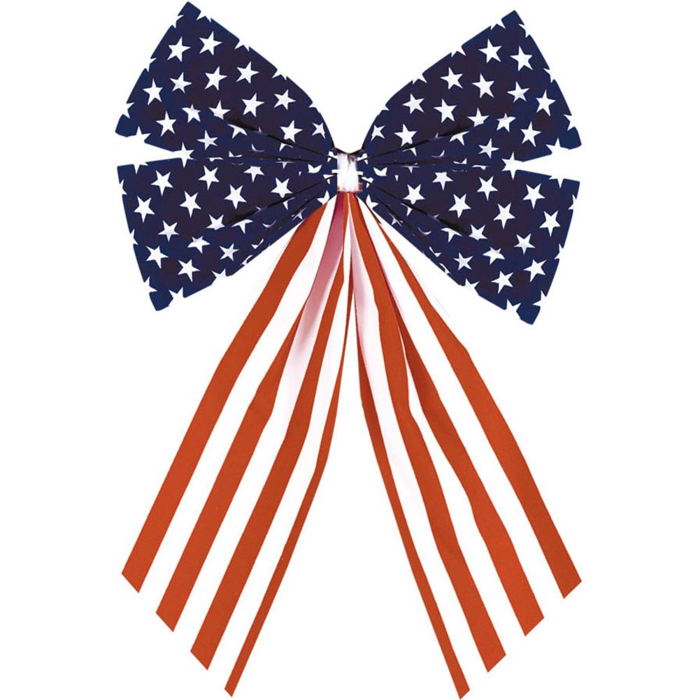 10" Patriotic Stars & Stripes Bow