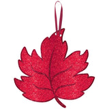Glitter Maple Leaf Die-Cut Decoration