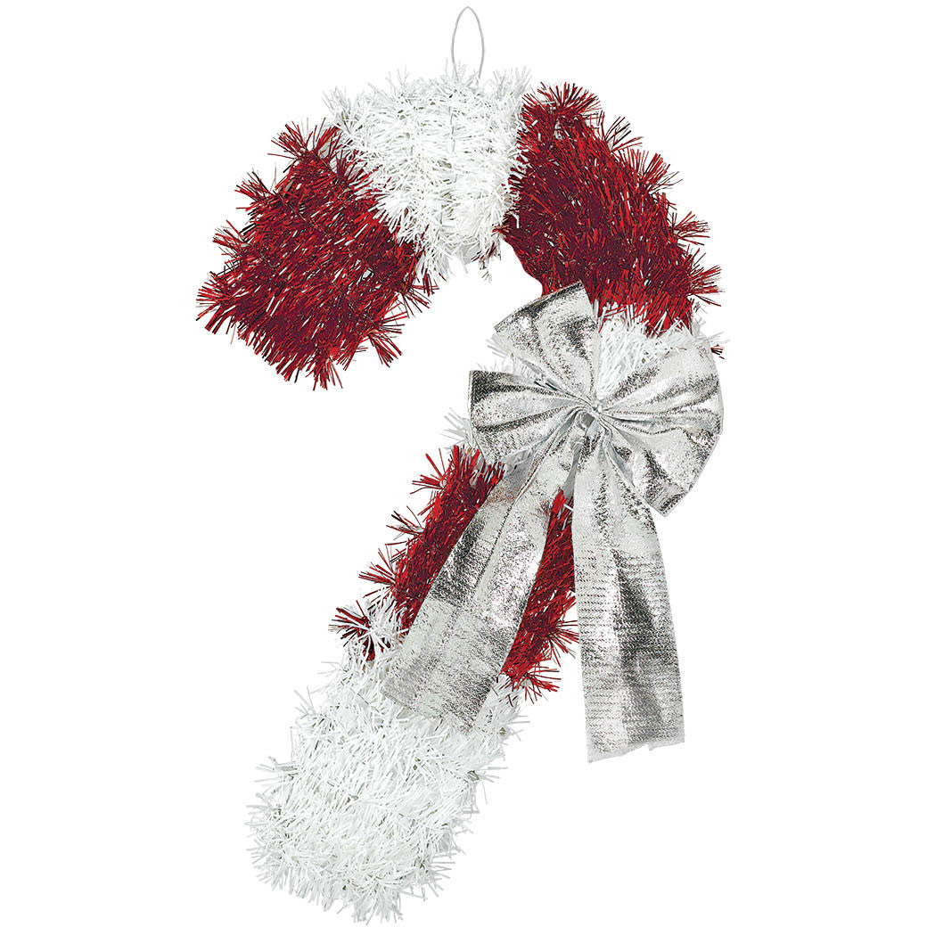 Tinsel Candy Cane