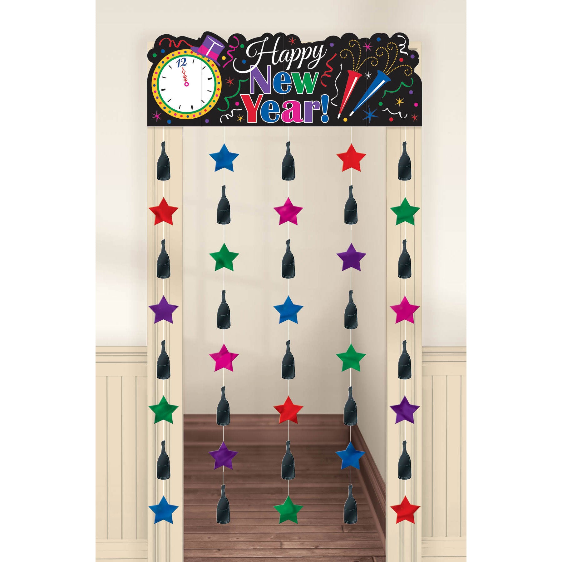 New Years Doorway Curtain
