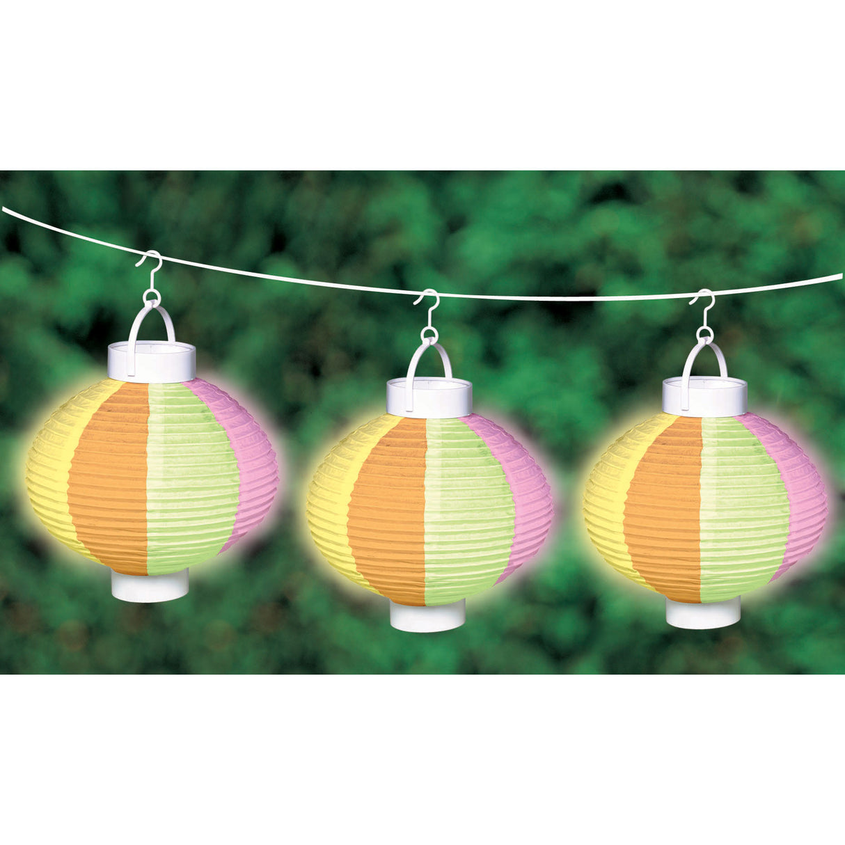 Garden Party Paper Lanterns Light Set