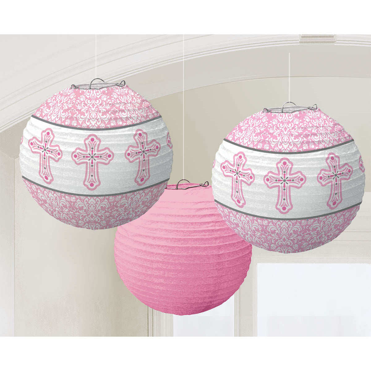 Religious Pink Paper Lanterns