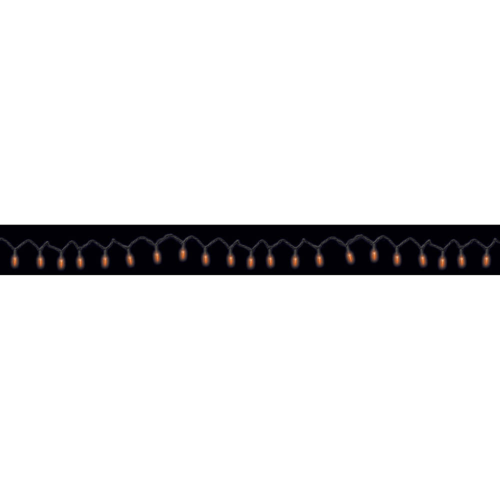 Orange LED String Lights w/ End‑to‑End Plugs