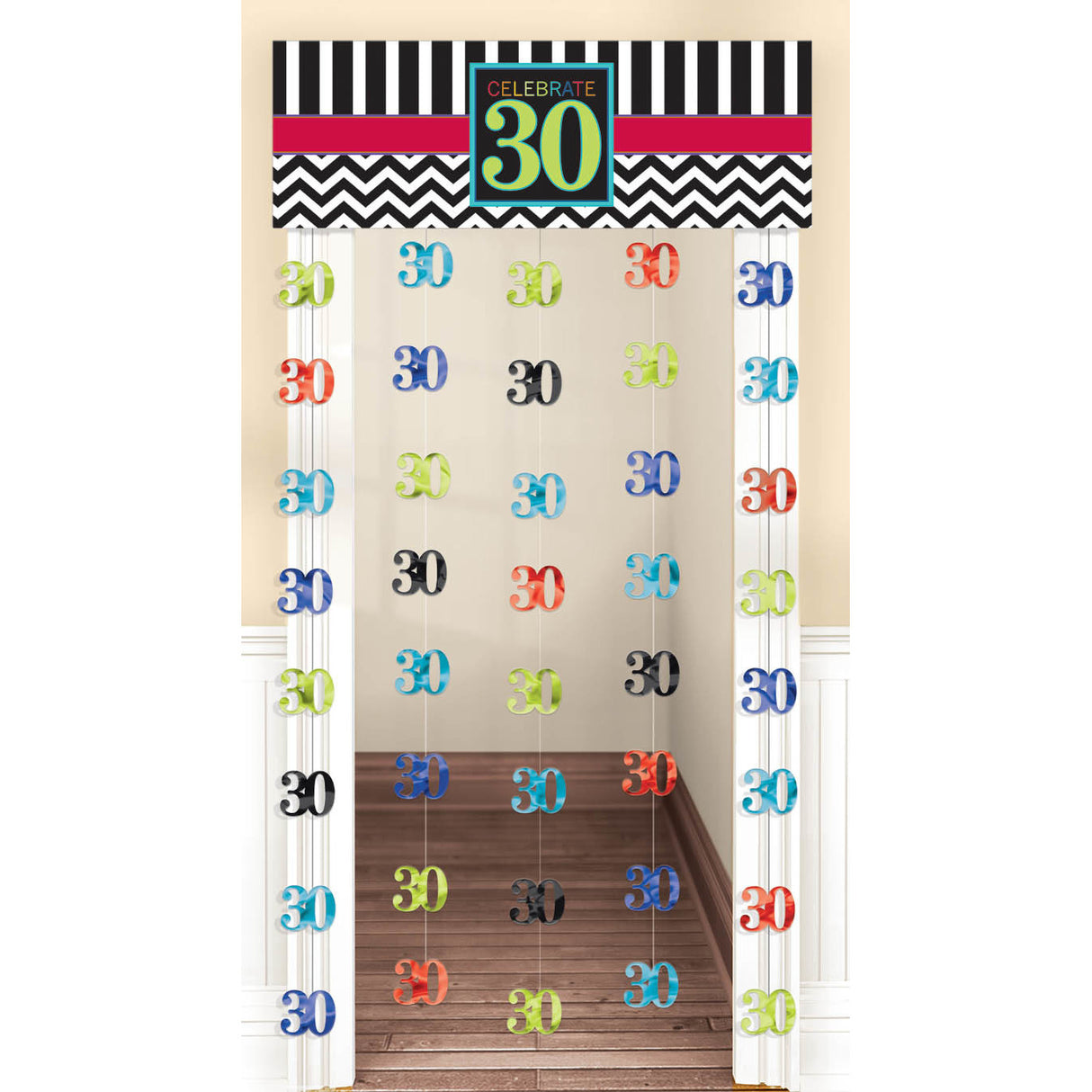 Celebrate 30 Doorway Curtain