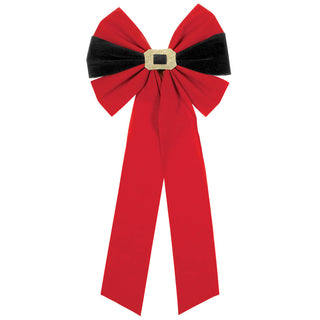 Santa Bow With Gold Buckle