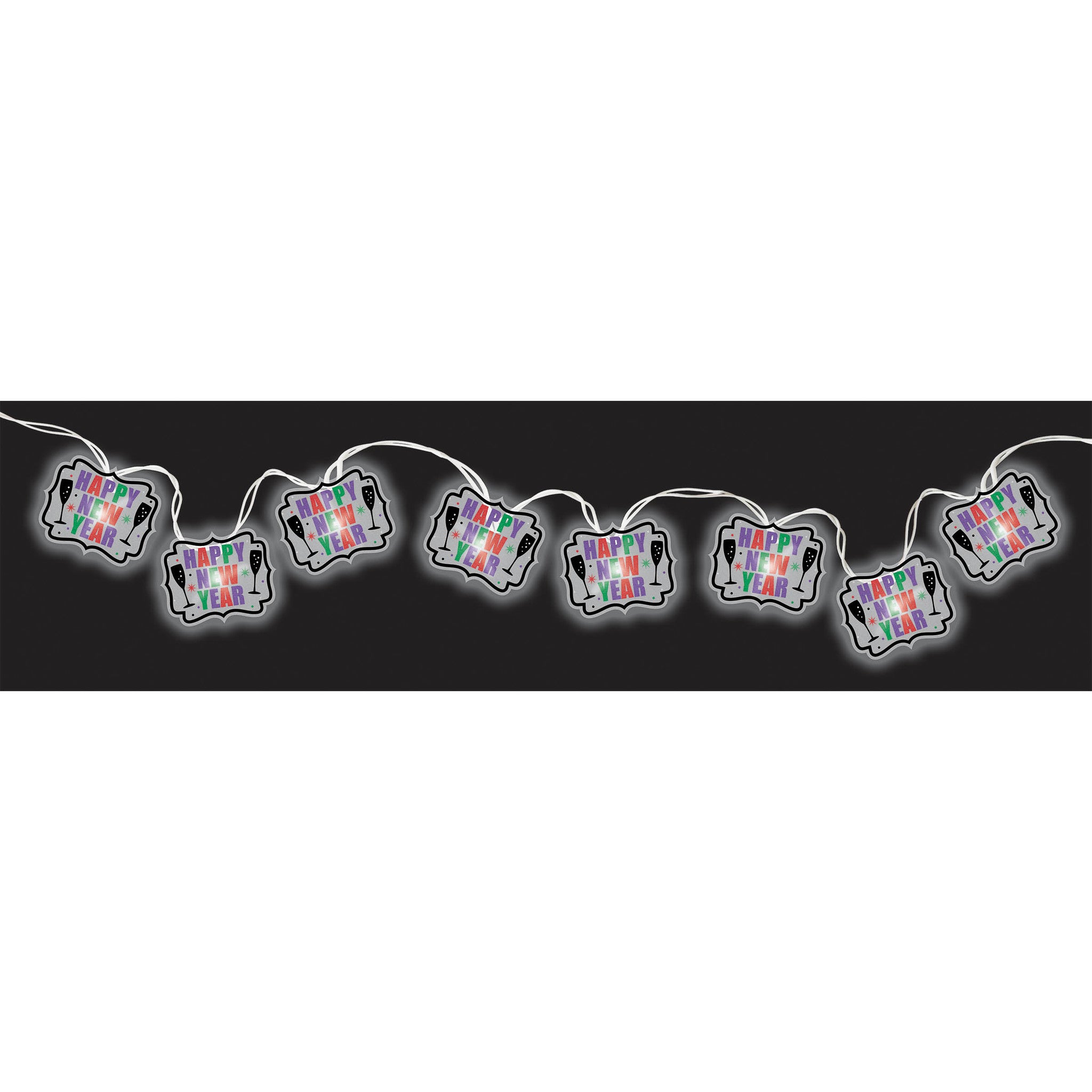 Battery Opereated LED Happy New Year Light Set