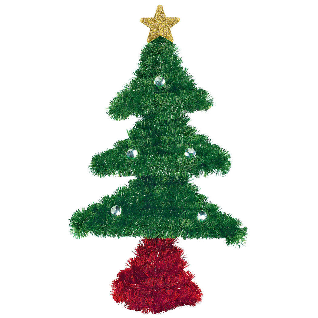 3D Tinsel Tree Decoration