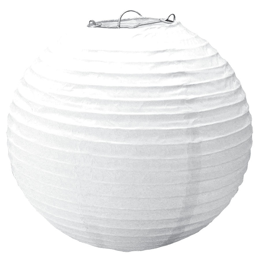 15.5" White Hanging Lantern