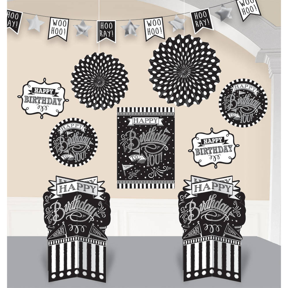 Chalkboard Birthday Room Decorating Kit
