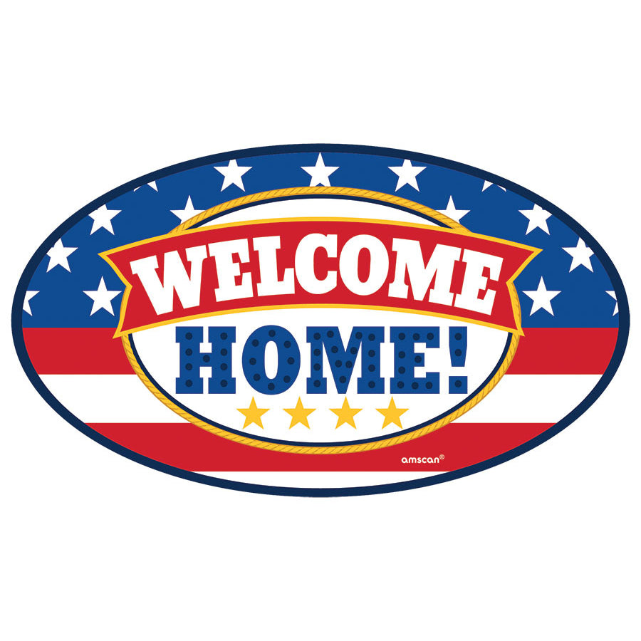 Welcome Home Patriotic Magnetic Sign