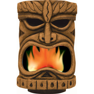 Tiki Head With Flame