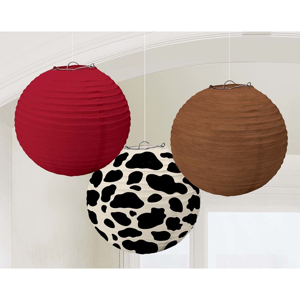 Yee-haw Hanging  Lanterns (3 ct)