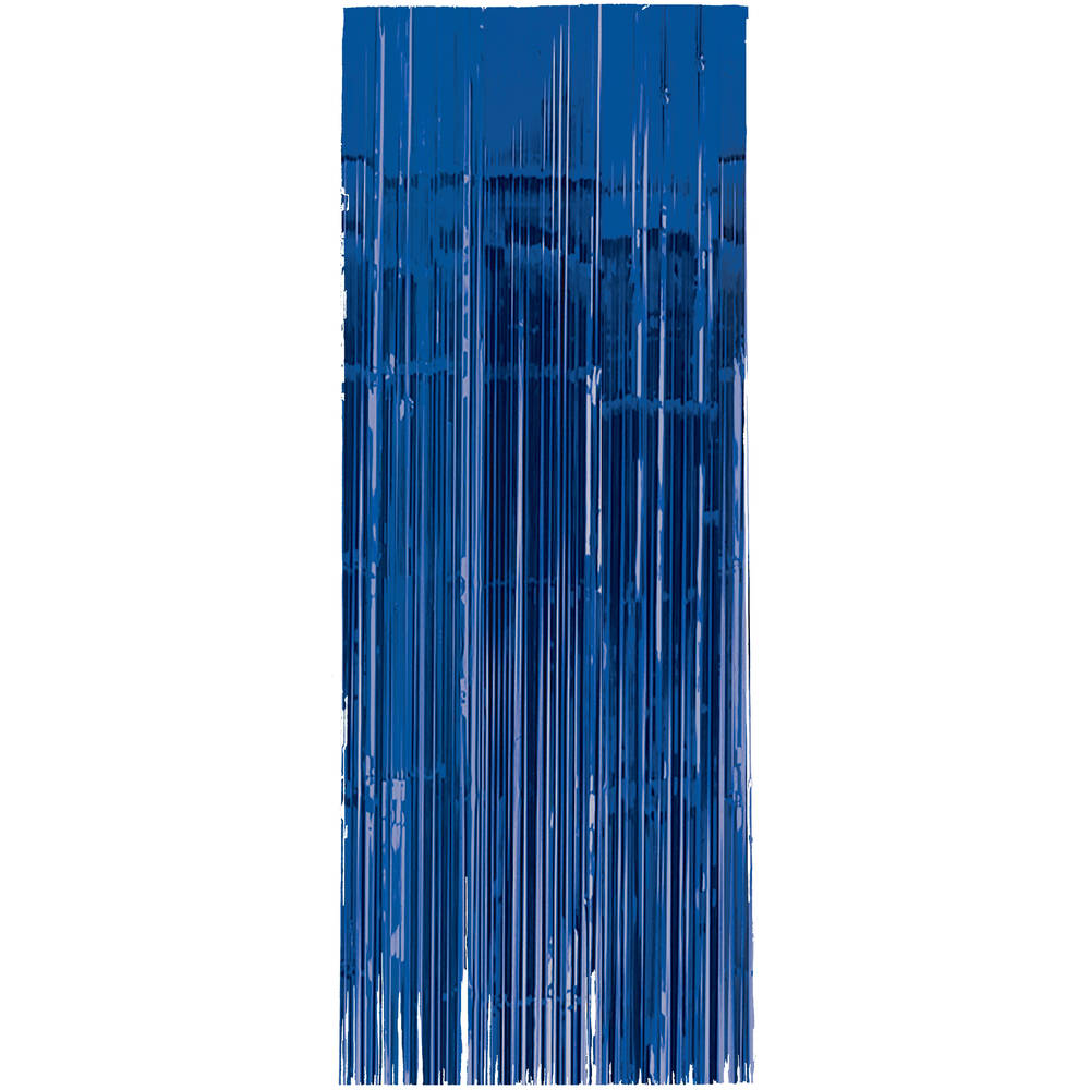 Royal Blue 3' x 8' Metallic Curtain