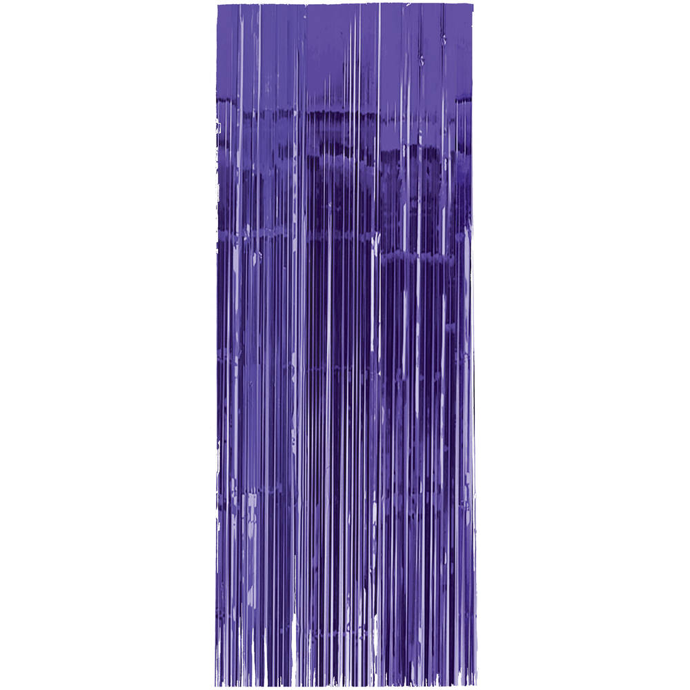New Purple 3' x 8' Metallic Curtain