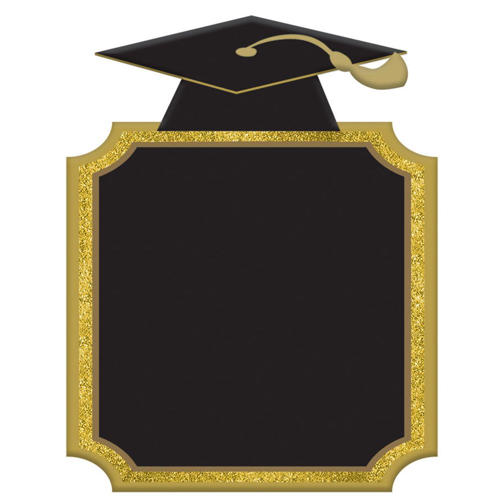 Chalkboard Grad Sign with Cap Die-Cut Sign (1ct)