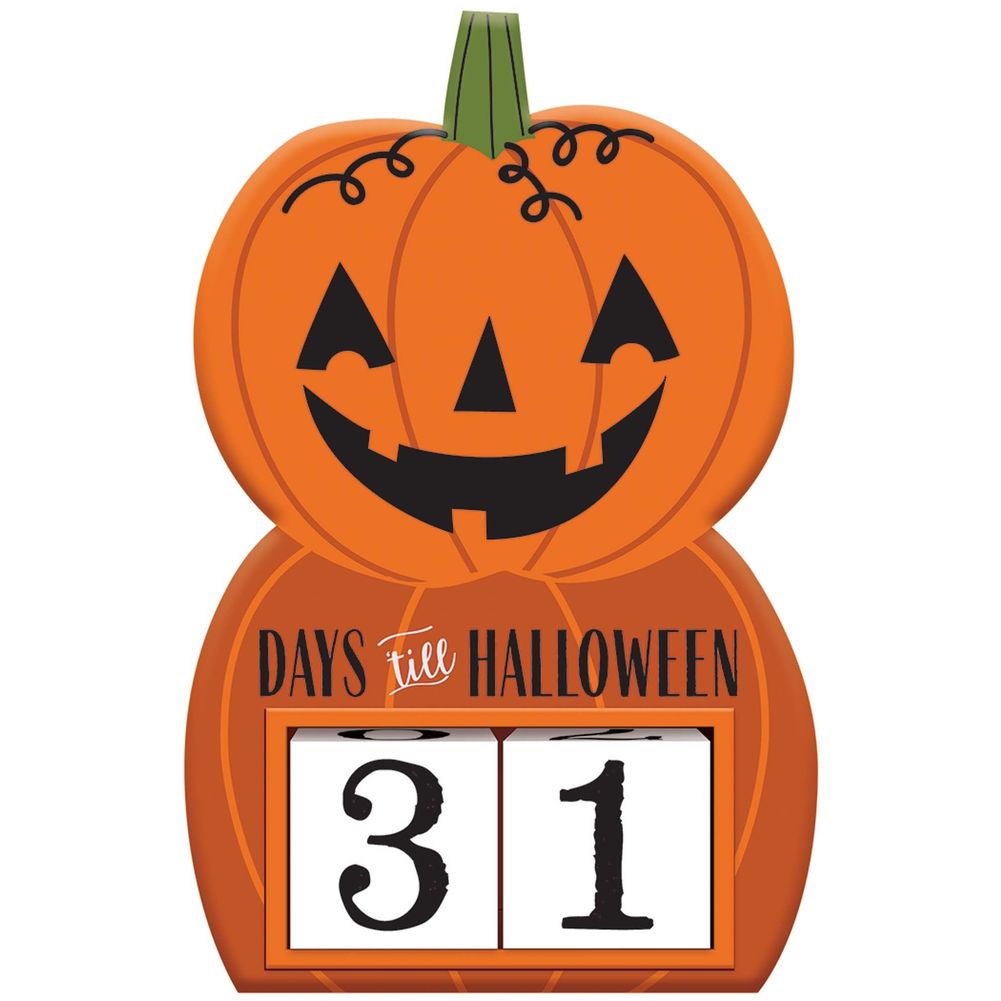 Count Down To Halloween Die-Cut Sign (1 ct)