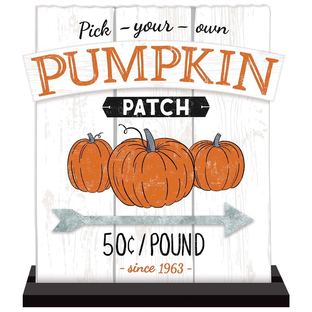 STND SGN PUMPKIN PTCH BASE MDF