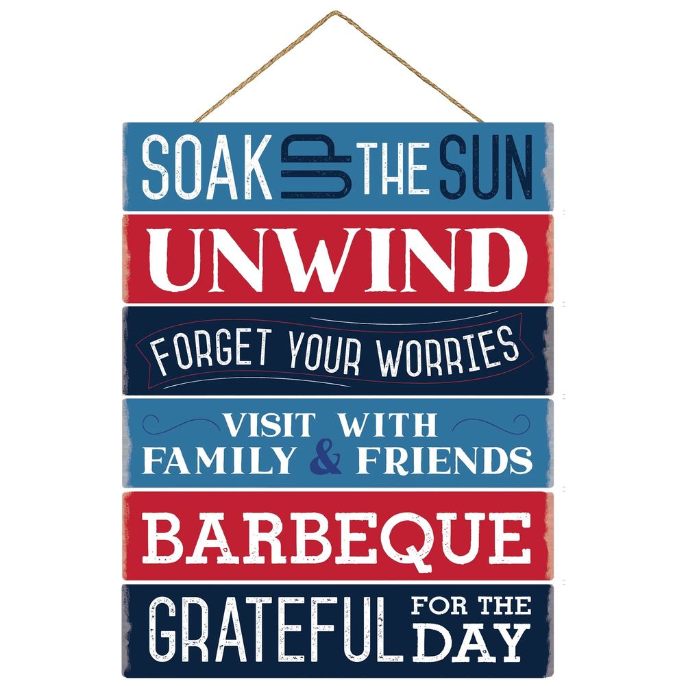 Backyard Rules Large Easel Sign