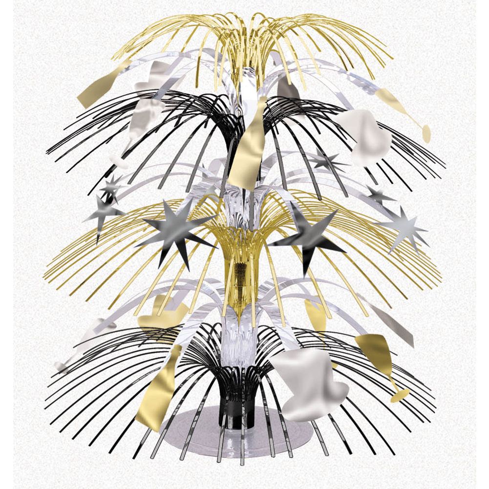 Silver and Gold Mini Cascade Centerpiece