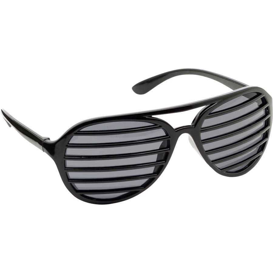 Black Slotted Glasses – US Novelty