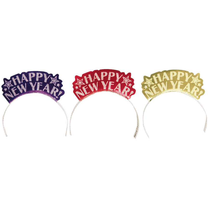 Happy New Year's Tiaras (12ct)