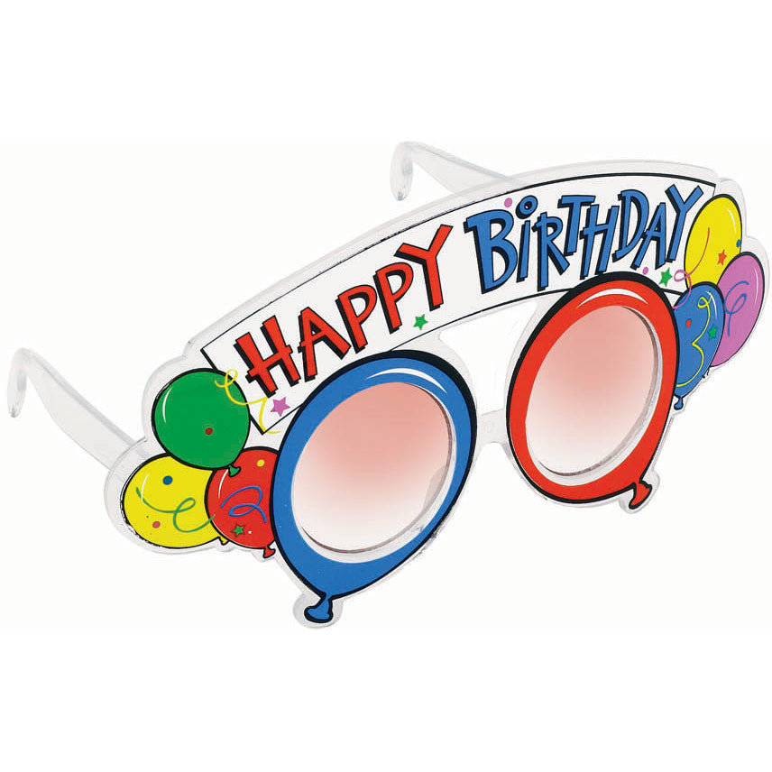 Balloon Party Birthday Glasses