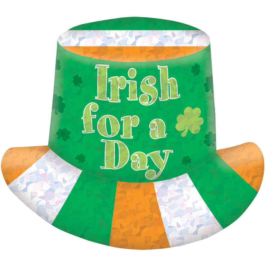 Prismatic Irish Flag Top Hat