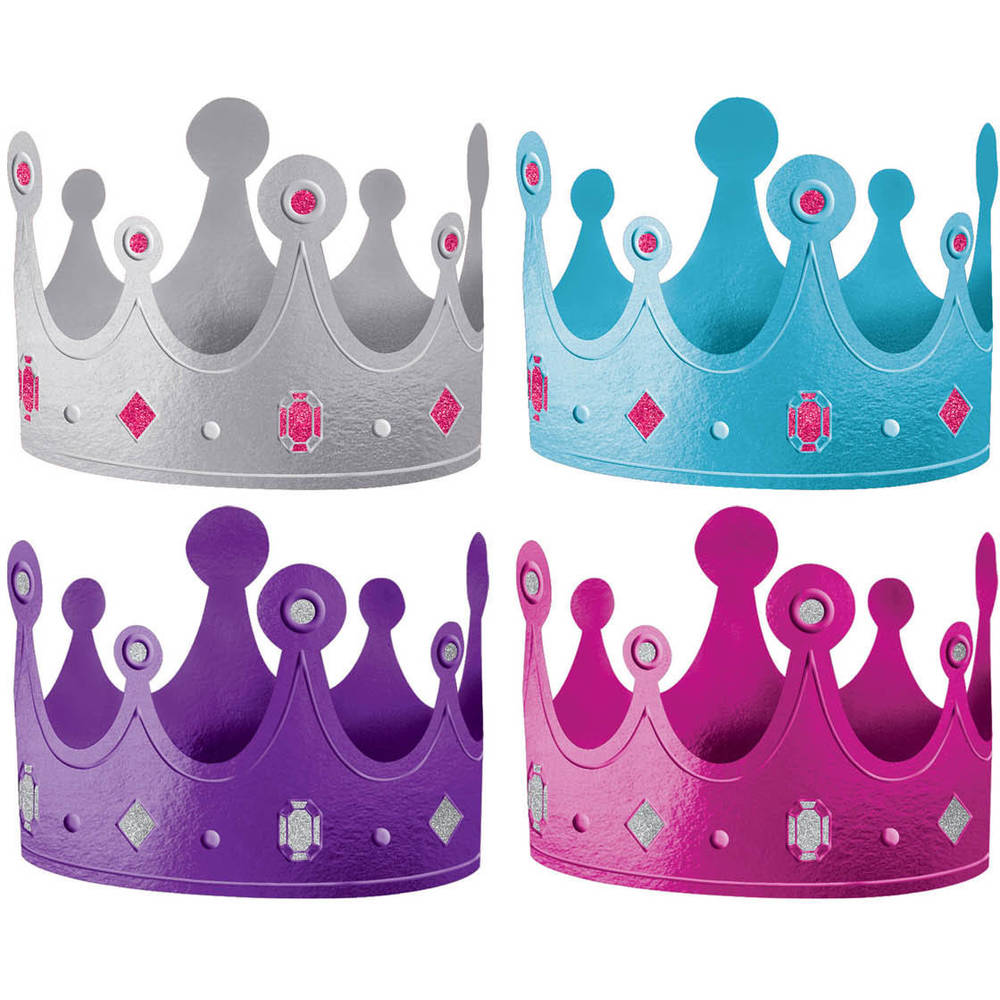 Purple and Teal Crowns (12ct)