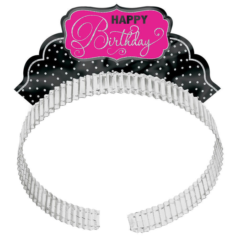 Black and Pink Tiara (12ct)