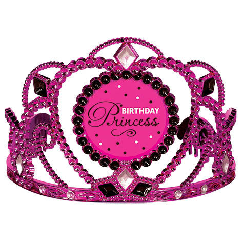 Black and Pink Plastic Tiara