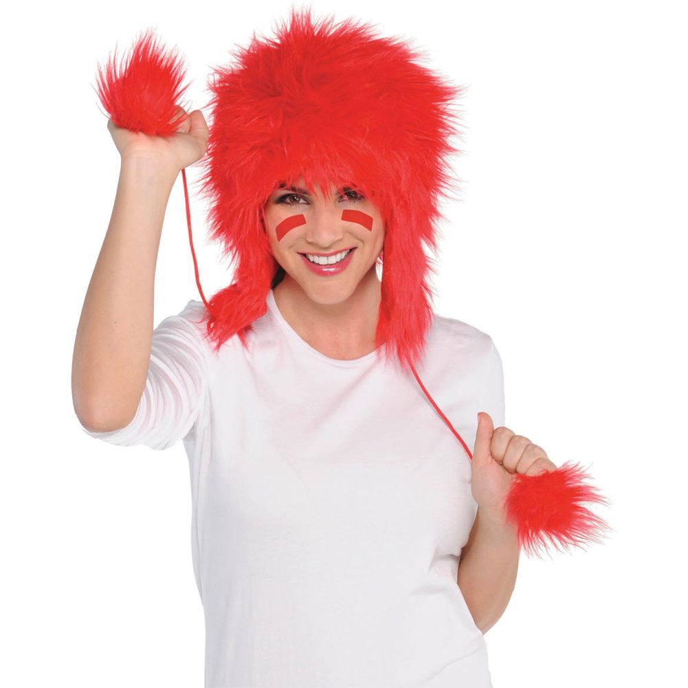 Red Fuzzy Hat