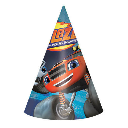 Blaze and The Monster Machines Paper Party Hats (8ct)