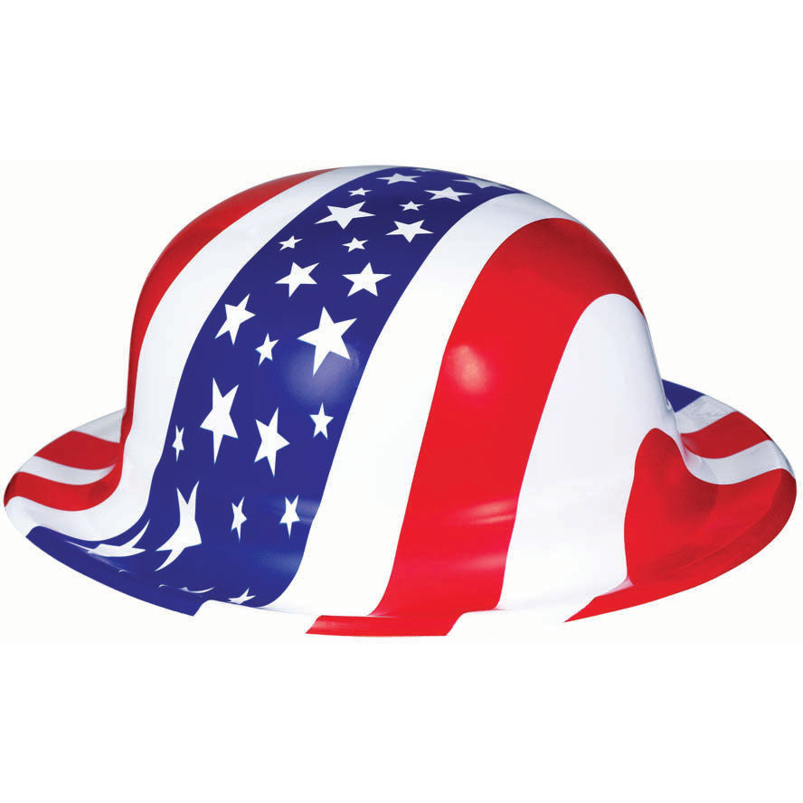 Patriotic Printed Derby Hat