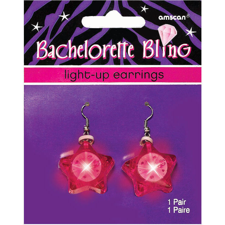 Bachelorette Party Light-Up Diamond Earrings