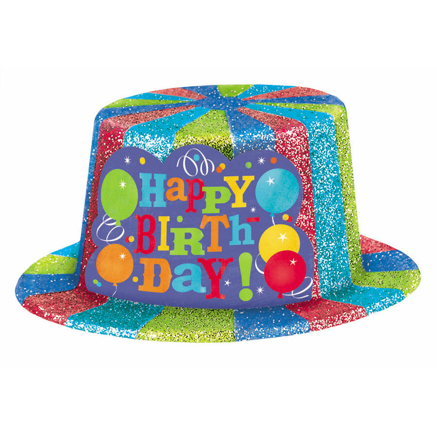 Birthday Fever Sparkle Top Hat