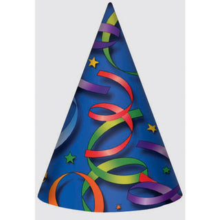Celebration Streamers Party Hats (8ct)