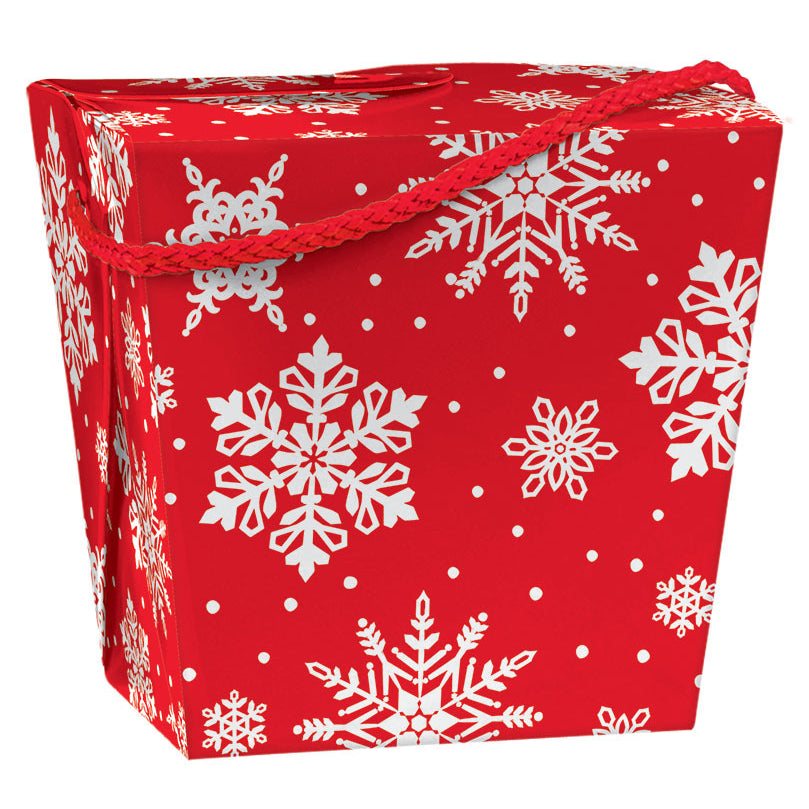 Snowflake Quart Pail Favor Box