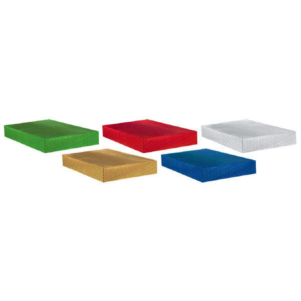 Holographic Paper Christmas Gift Boxes (5 ct)